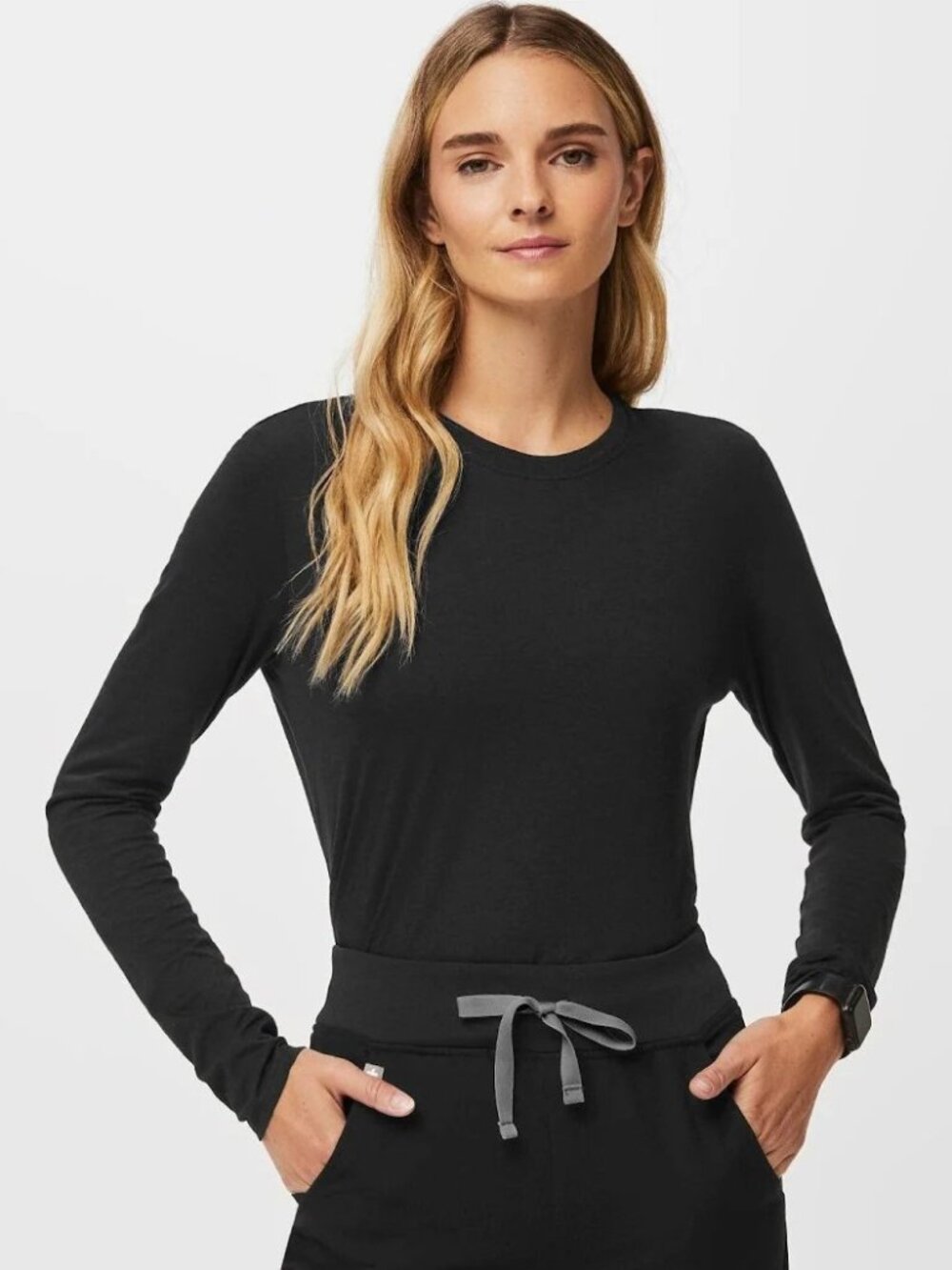 FIGS Supersoft Long Sleeve Underscrub Shirt Size Small